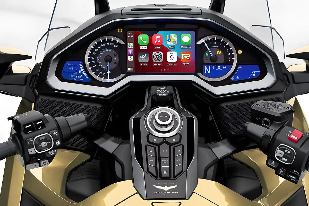 Used 2025 Honda GL1800 Gold Wing Tour 50th Anniversary Eternal Gold - Interior and Exterior details 6