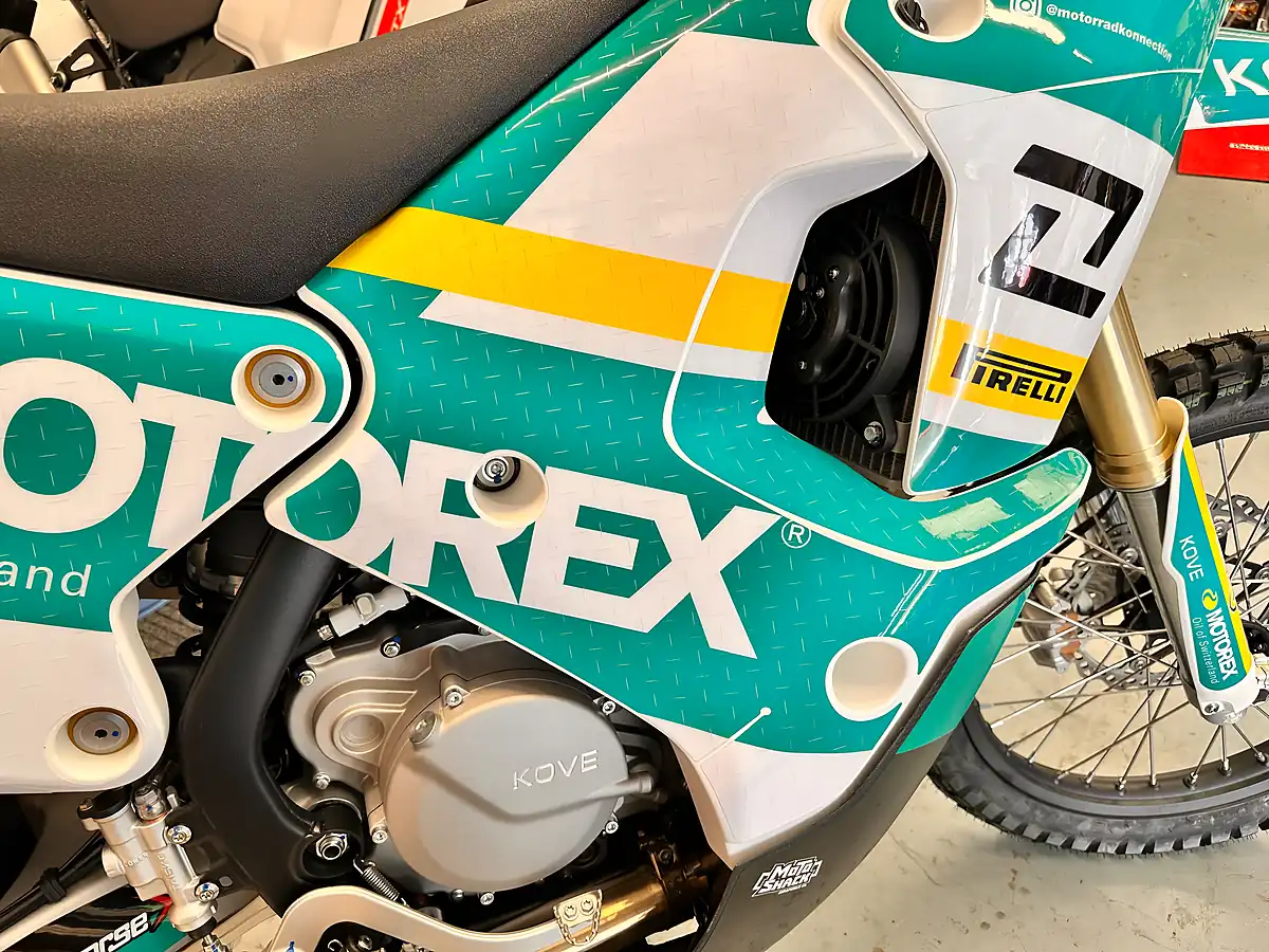 Used 2025 Kove 450 Rally Motorex Edition - Interior and Exterior details 8