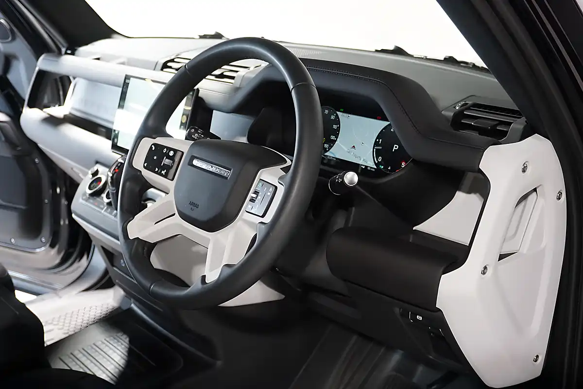 Used 2025 Land Rover Defender 110 S Hard Top Santorini Black - Interior and Exterior details 10