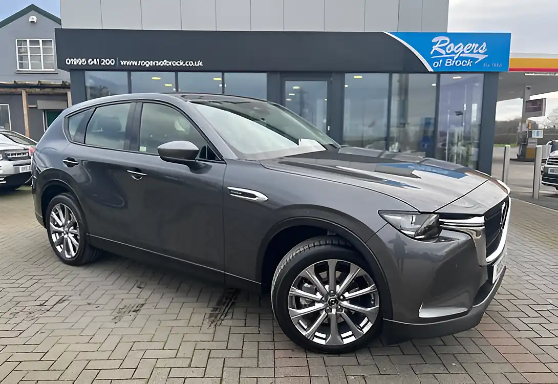 Used 2025 Mazda CX-60 Exclusive-Line Machine Grey Metallic - Front View