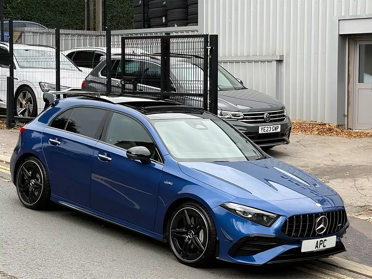 Used 2025 Mercedes A35h AMG Premium Plus Blue - Interior and Exterior details 13