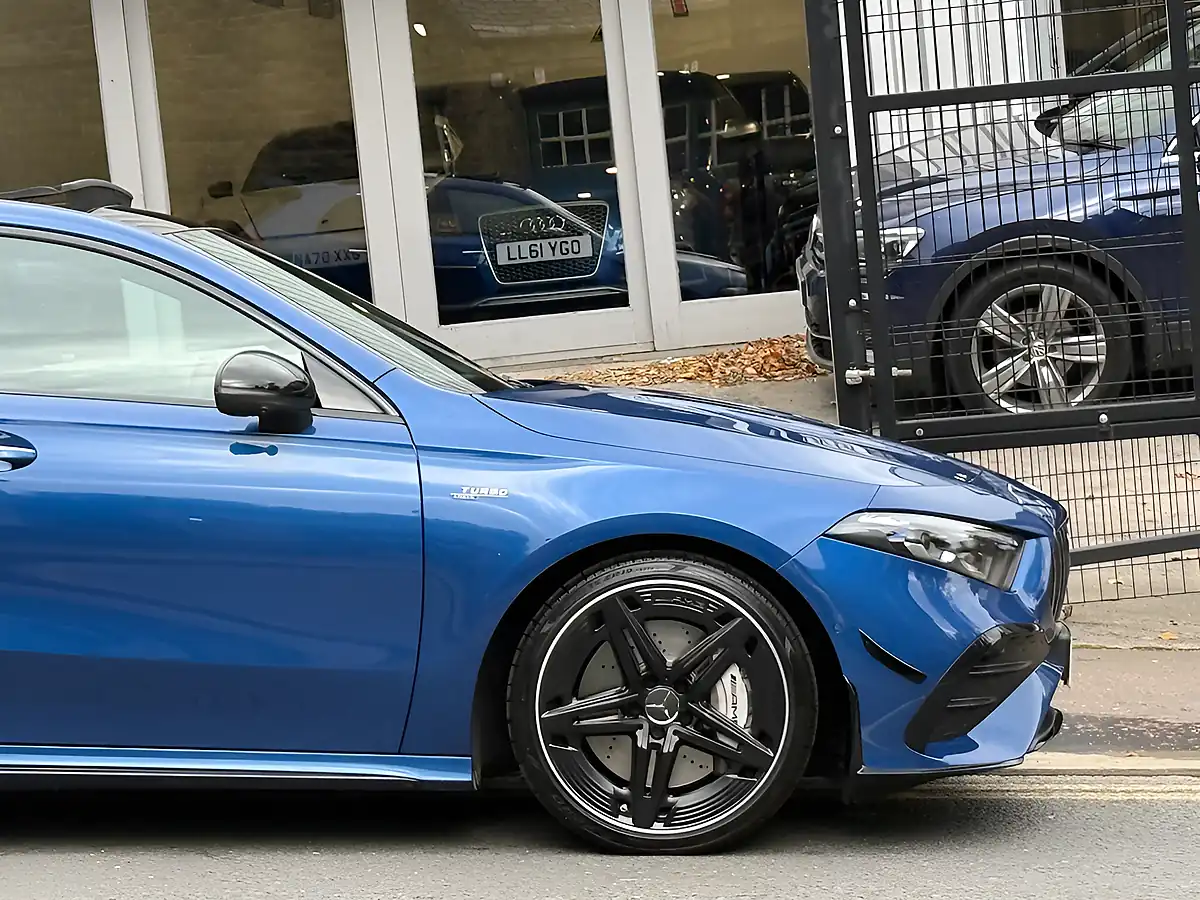 Used 2025 Mercedes A35h AMG Premium Plus Blue - Interior and Exterior details 15