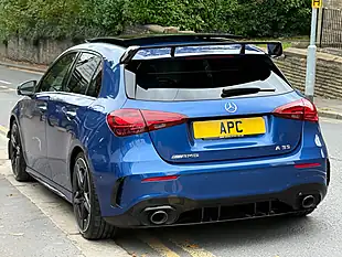 Used 2025 Mercedes A35h AMG Premium Plus Blue - Interior and Exterior details 4