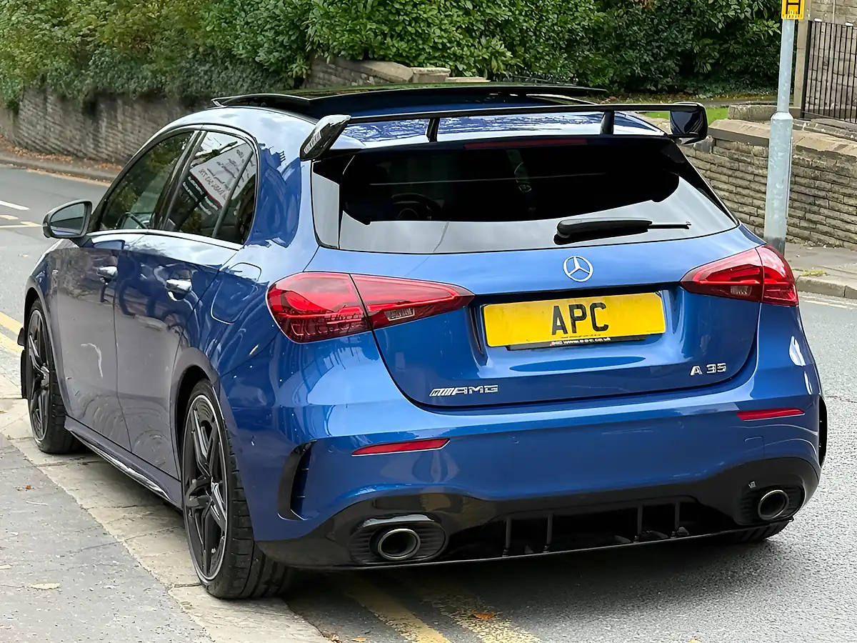 Used 2025 Mercedes A35h AMG Premium Plus Blue - Interior and Exterior details 4