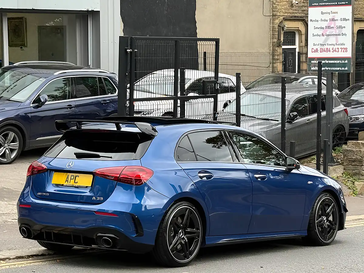 Used 2025 Mercedes A35h AMG Premium Plus Blue - Interior and Exterior details 6