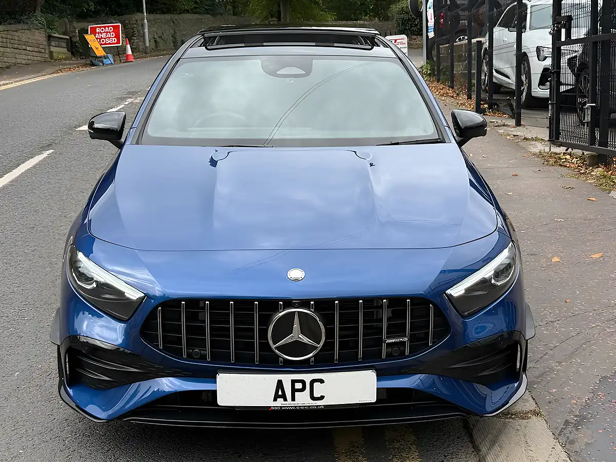Used 2025 Mercedes A35h AMG Premium Plus Blue - Interior and Exterior details 9