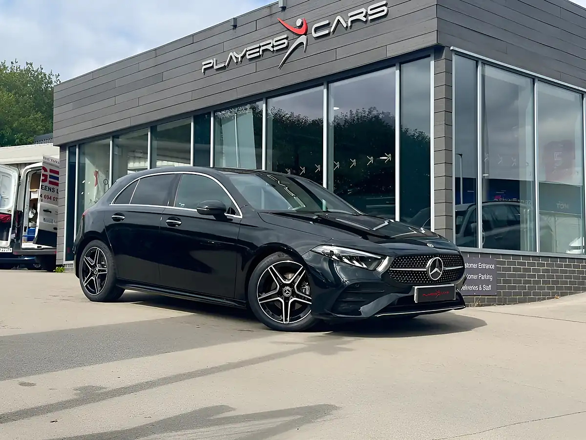 Used 2025 Mercedes-Benz a Class AMG Line (executive) Black - Front View