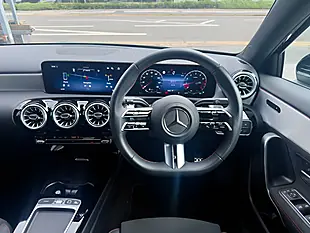Used 2025 Mercedes-Benz a Class AMG Line (executive) Black - Interior and Exterior details 9