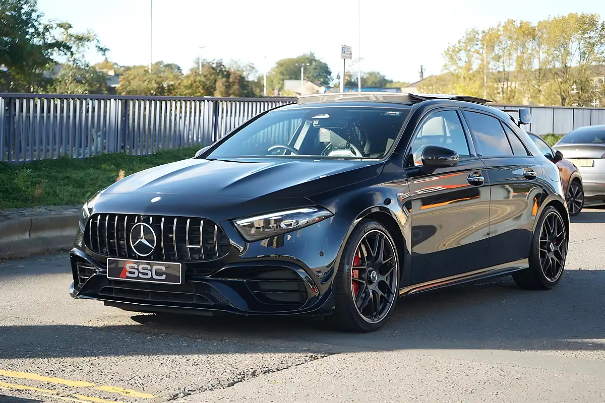 Used 2025 Mercedes-Benz A45 AMG S Plus Black - Interior and Exterior details 7