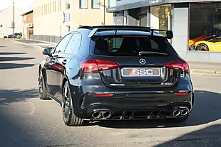 Used 2025 Mercedes-Benz A45 AMG S Plus Black - Interior and Exterior details 9