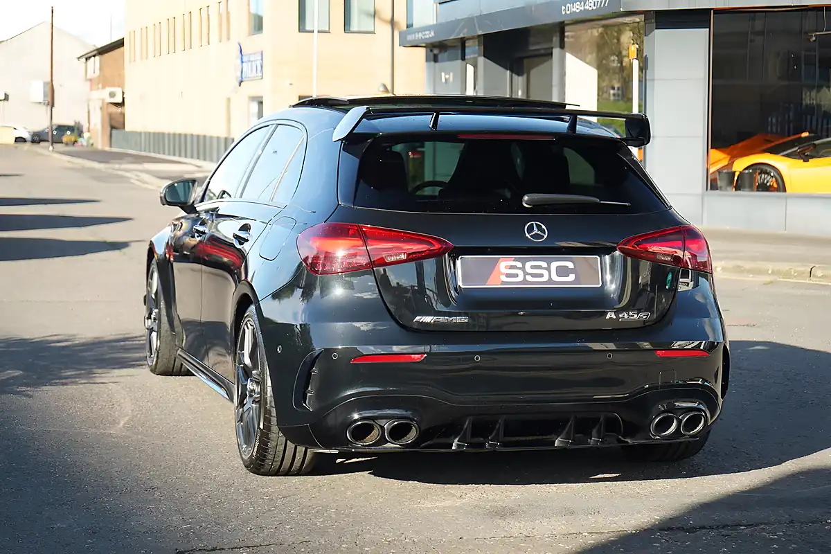 Used 2025 Mercedes-Benz A45 AMG S Plus Black - Interior and Exterior details 9