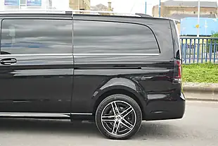 Used 2025 Mercedes V300 Premium Obsidian Black - Interior and Exterior details 9