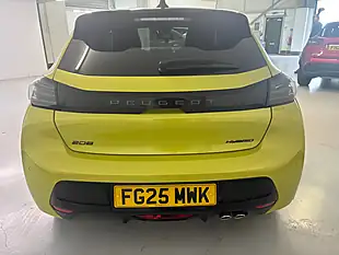 Used 2025 Peugeot 208 GT Yellow - Interior and Exterior details 3