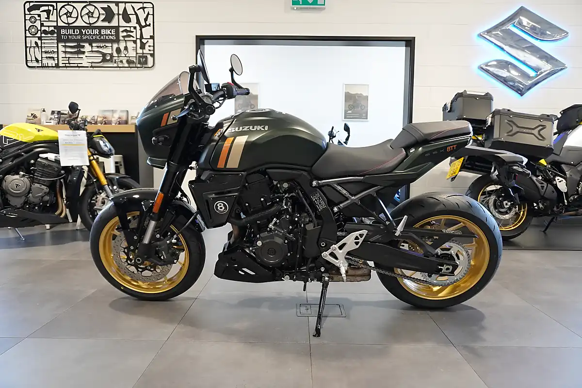 Used 2025 Suzuki GSX-8TT Matt Shadow Green - Interior and Exterior details 2