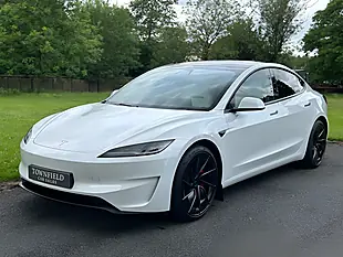 Used 2025 Tesla Model 3 Performance Pearl White - Interior and Exterior details 2