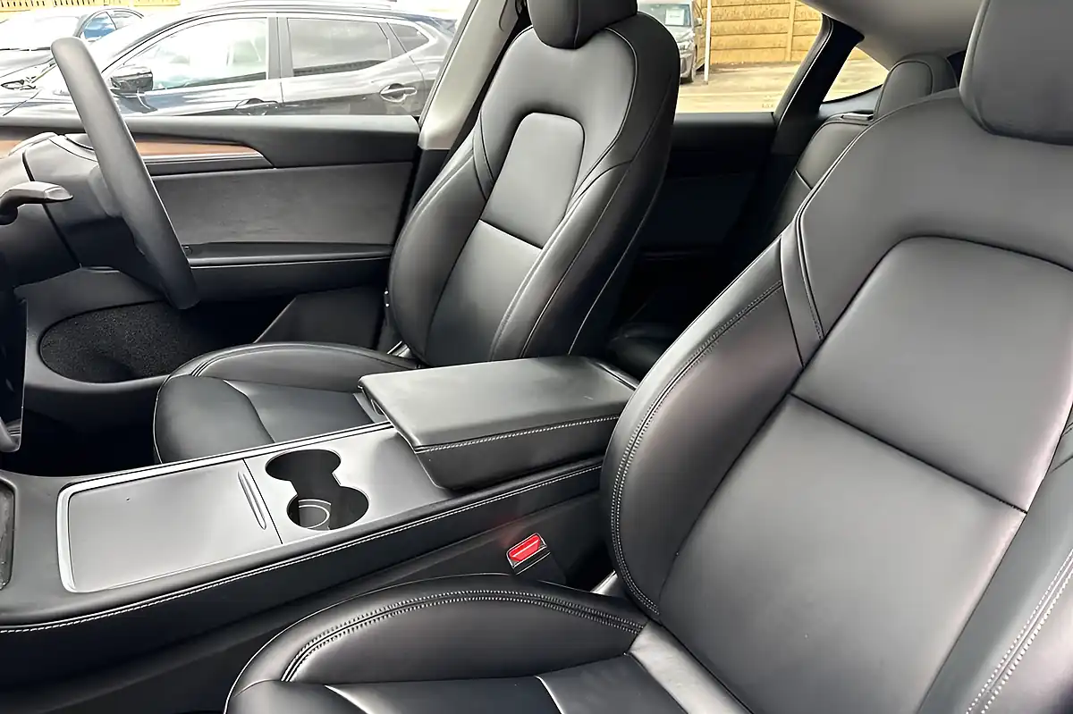 Used 2025 Tesla Model Y Long Range Red - Interior and Exterior details 11