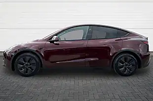 Used 2025 Tesla Model Y Long Range Red - Interior and Exterior details 6