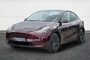 Used 2025 Tesla Model Y Long Range Red - Interior and Exterior details 7