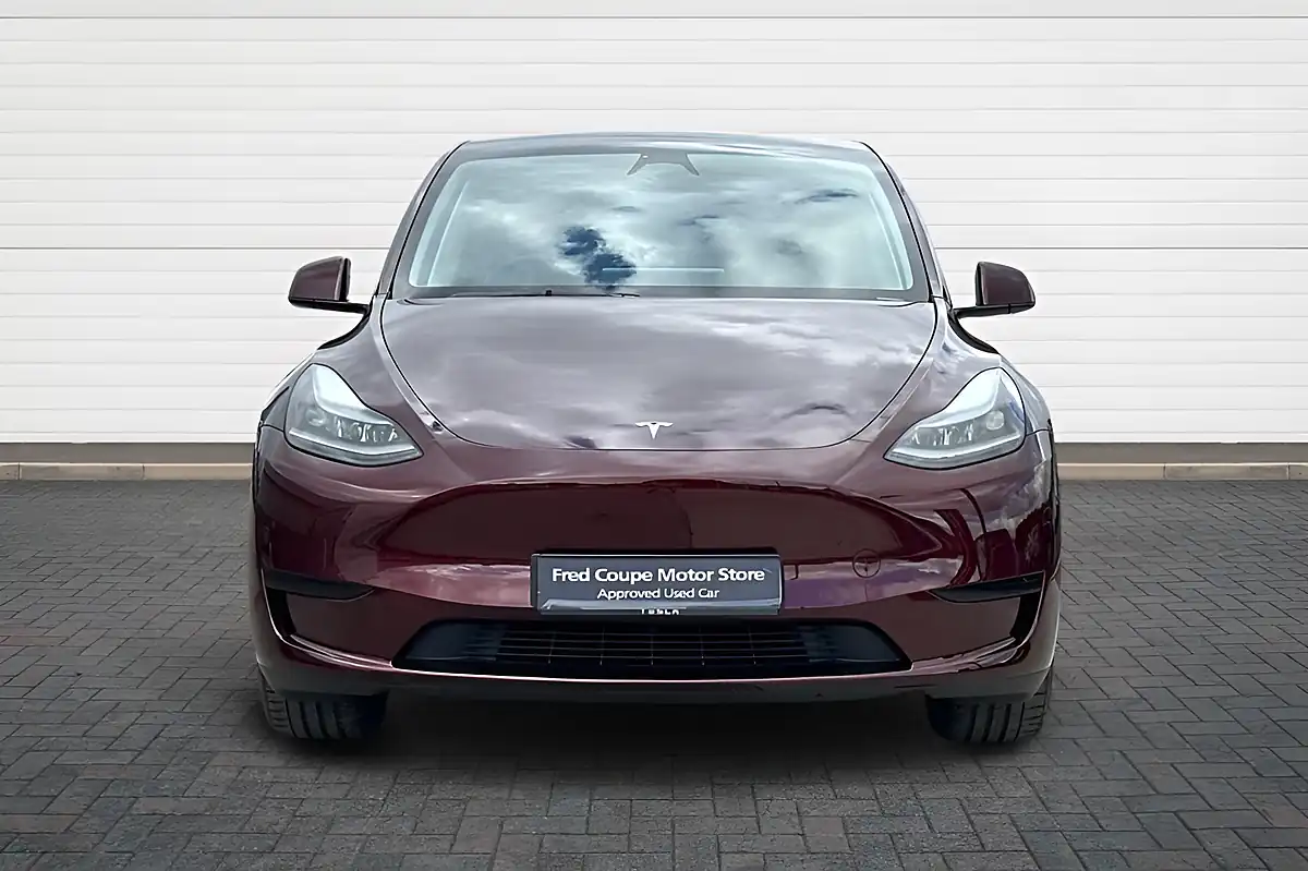Used 2025 Tesla Model Y Long Range Red - Interior and Exterior details 8