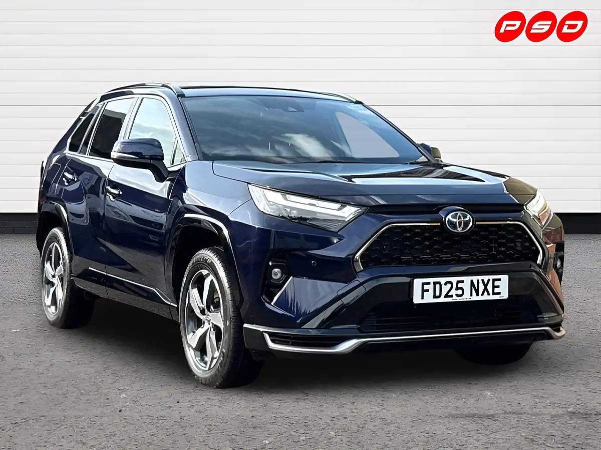 Used 2025 Toyota RAV4 Design Obsidian Blue - Front View