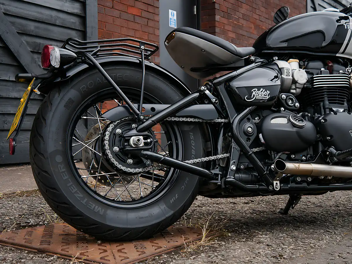Used 2025 Triumph Bonneville Bobber Jet Black & Ash Grey - Interior and Exterior details 12