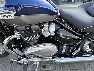 Used 2025 Triumph Bonneville Speedmaster Classic Blue/Silver - Interior and Exterior details 19