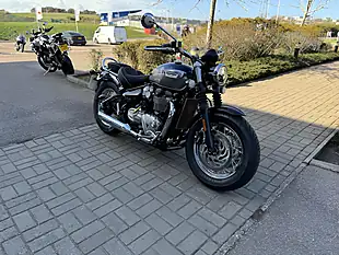 Used 2025 Triumph Bonneville Speedmaster Classic Blue/Silver - Interior and Exterior details 3