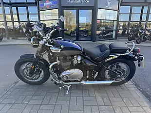 Used 2025 Triumph Bonneville Speedmaster Classic Blue/Silver - Interior and Exterior details 7