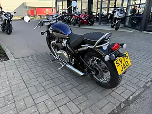 Used 2025 Triumph Bonneville Speedmaster Classic Blue/Silver - Interior and Exterior details 8