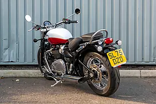 Used 2025 Triumph Bonneville Speedmaster Snowdonia / Cranberry Red - Interior and Exterior details 6