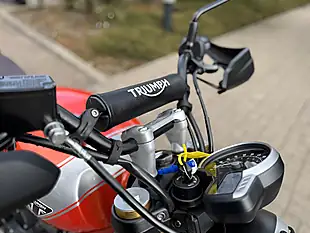 Used 2025 Triumph Scrambler 400 X Orange/Silver - Interior and Exterior details 17