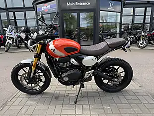 Used 2025 Triumph Scrambler 400 X Orange/Silver - Interior and Exterior details 7