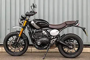 Used 2025 Triumph Scrambler 400 X Phantom Black / Silver Ice - Interior and Exterior details 5