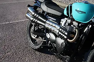Used 2025 Triumph Scrambler 900 Classic Kingfisher Blue - Interior and Exterior details 16