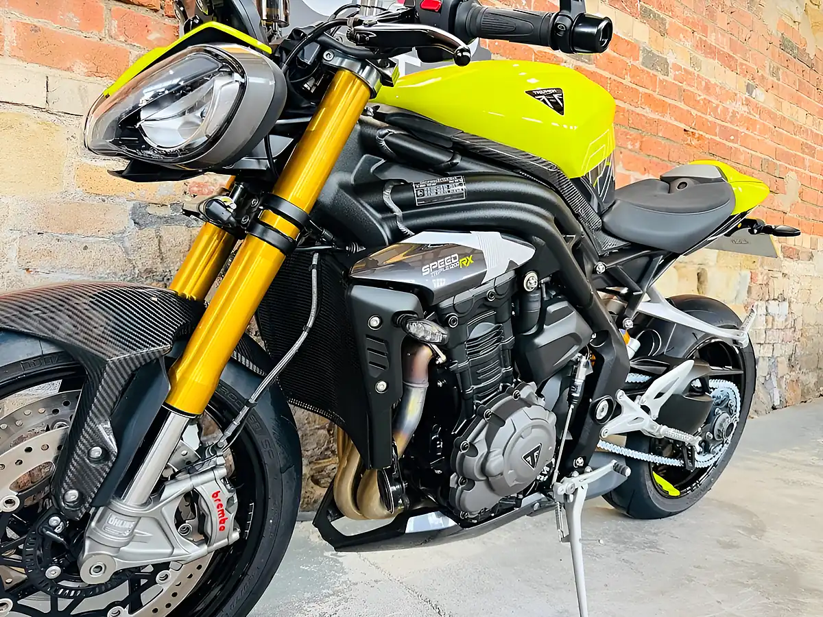 Used 2025 Triumph Speed Triple 1200 Rx Yellow - Interior and Exterior details 15