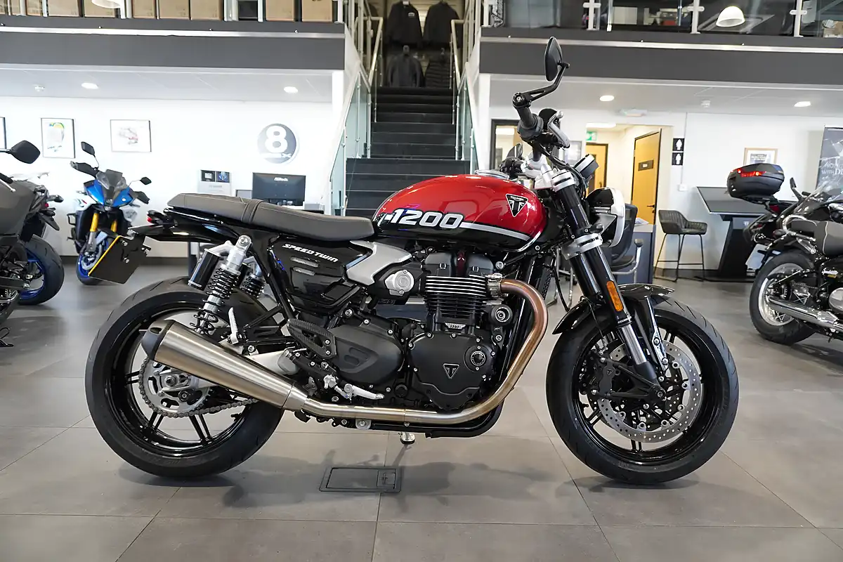 Used 2025 Triumph Speed Twin Red Metallic - Front View