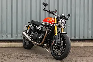 Used 2025 Triumph Speed Twin RS Baja Orange / Sapphire Black - Interior and Exterior details 2