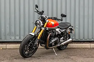 Used 2025 Triumph Speed Twin RS Baja Orange / Sapphire Black - Interior and Exterior details 4