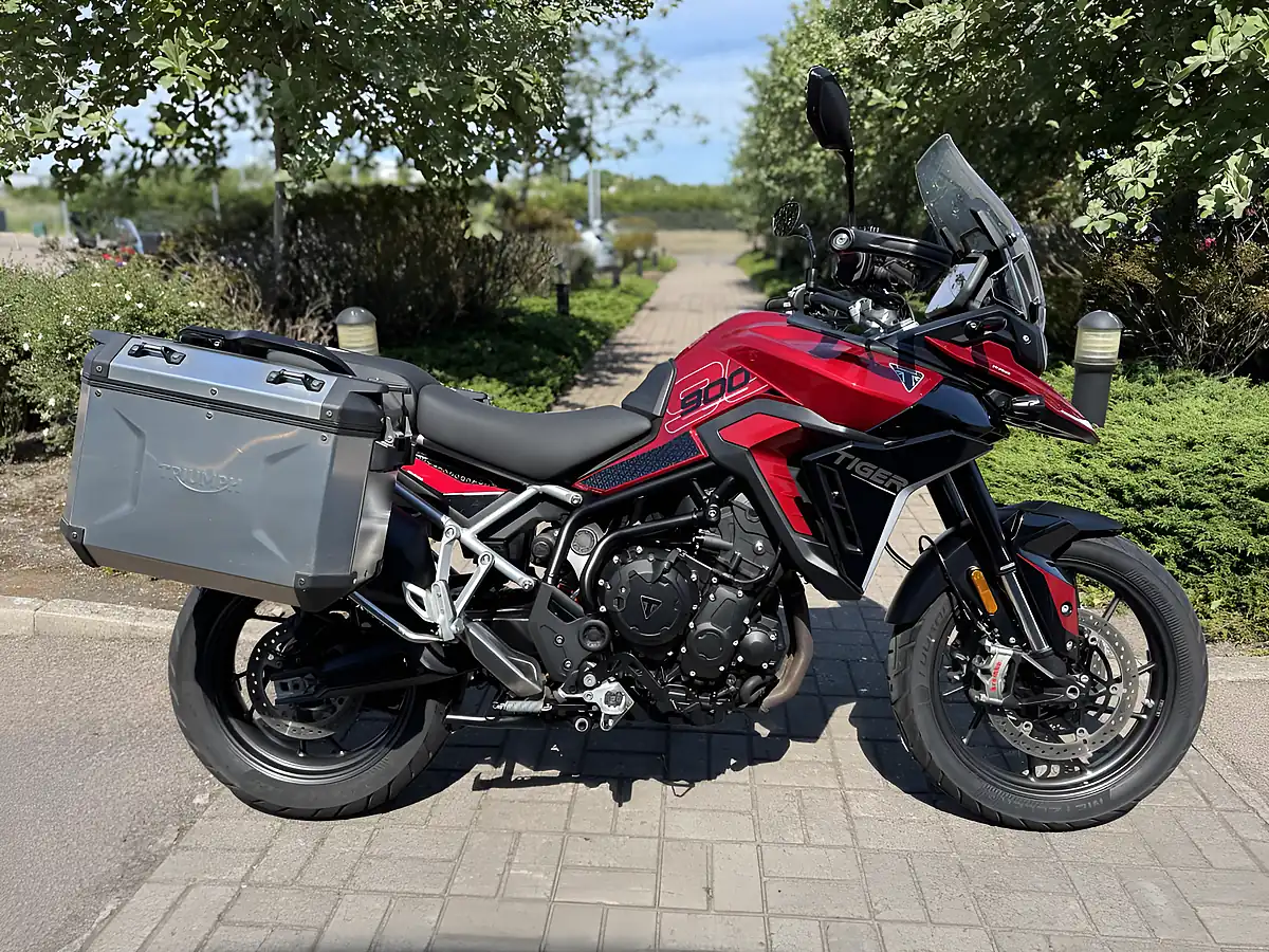 Used 2025 Triumph Tiger 900 GT Pro Red/Black - Front View