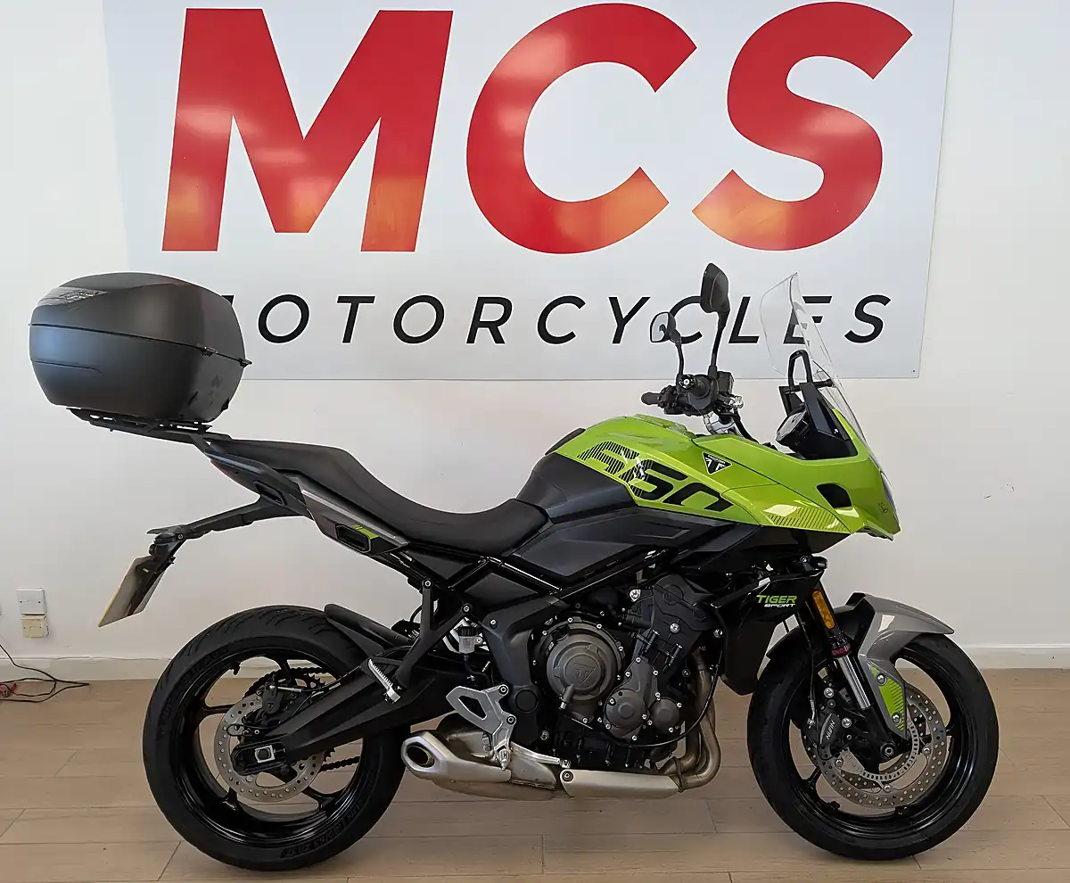 Used 2025 Triumph Tiger Sport 660 Adventure Green - Front View