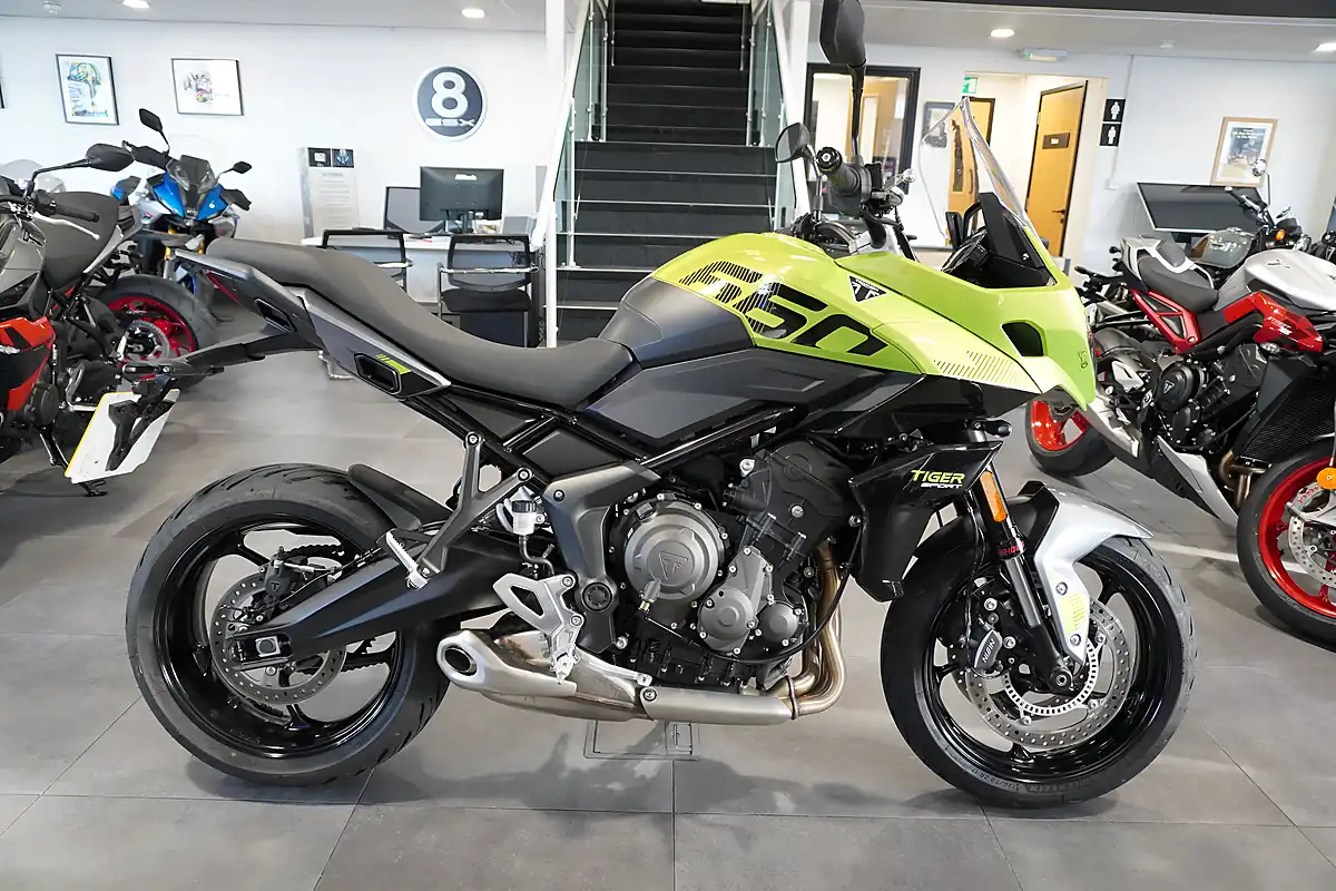Used 2025 Triumph Tiger Sport 660 Green Metallic - Front View