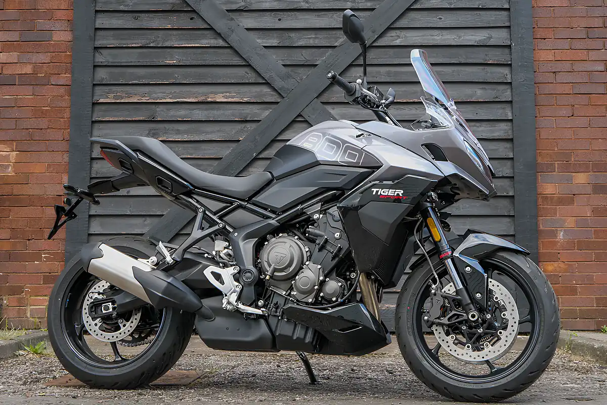 Used 2025 Triumph Tiger Sport 800 Graphite / Sapphire Black - Front View