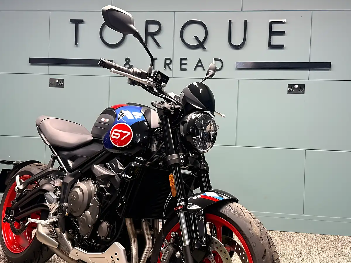 Used 2025 Triumph Trident 660 Triple Tribute Edition Black - Interior and Exterior details 10