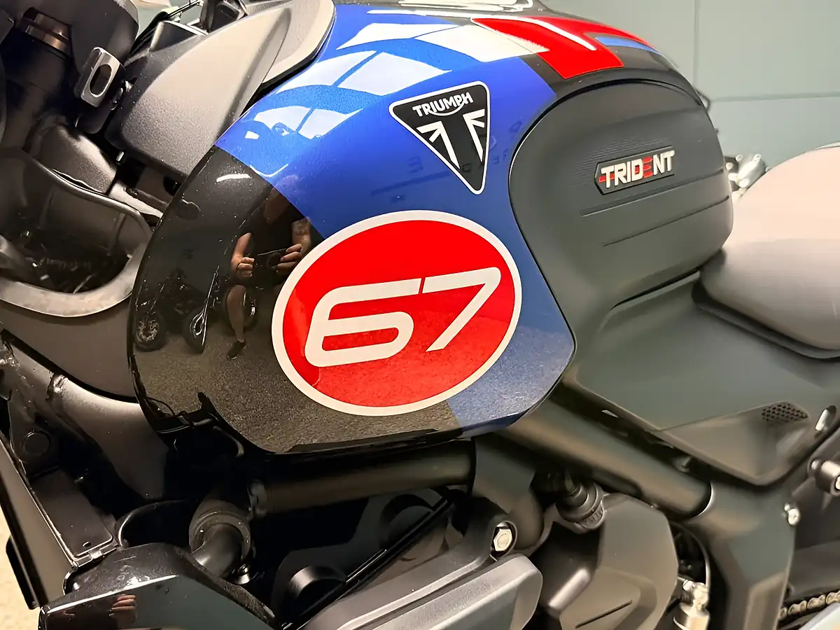 Used 2025 Triumph Trident 660 Triple Tribute Edition Black - Interior and Exterior details 18