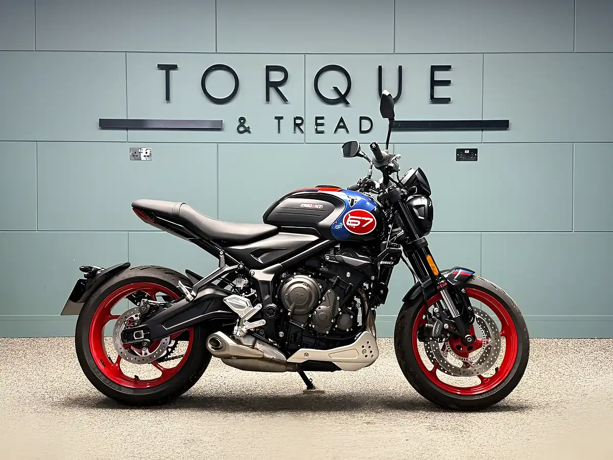 Used 2025 Triumph Trident 660 Triple Tribute Edition Black - Interior and Exterior details 2
