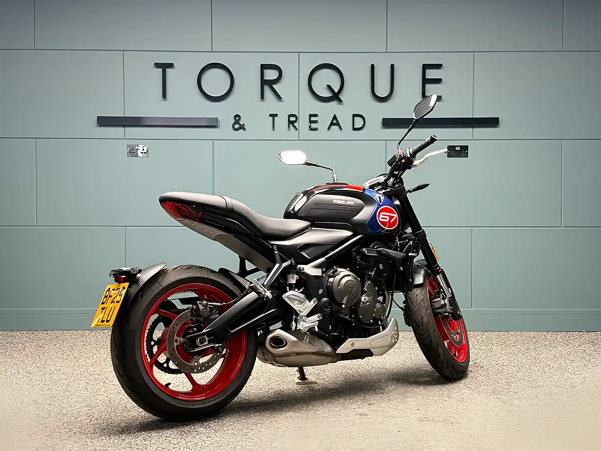 Used 2025 Triumph Trident 660 Triple Tribute Edition Black - Interior and Exterior details 3