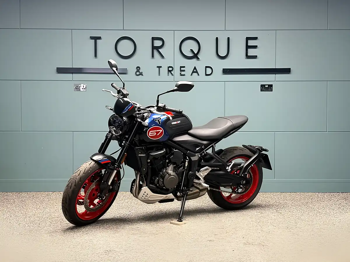 Used 2025 Triumph Trident 660 Triple Tribute Edition Black - Interior and Exterior details 9