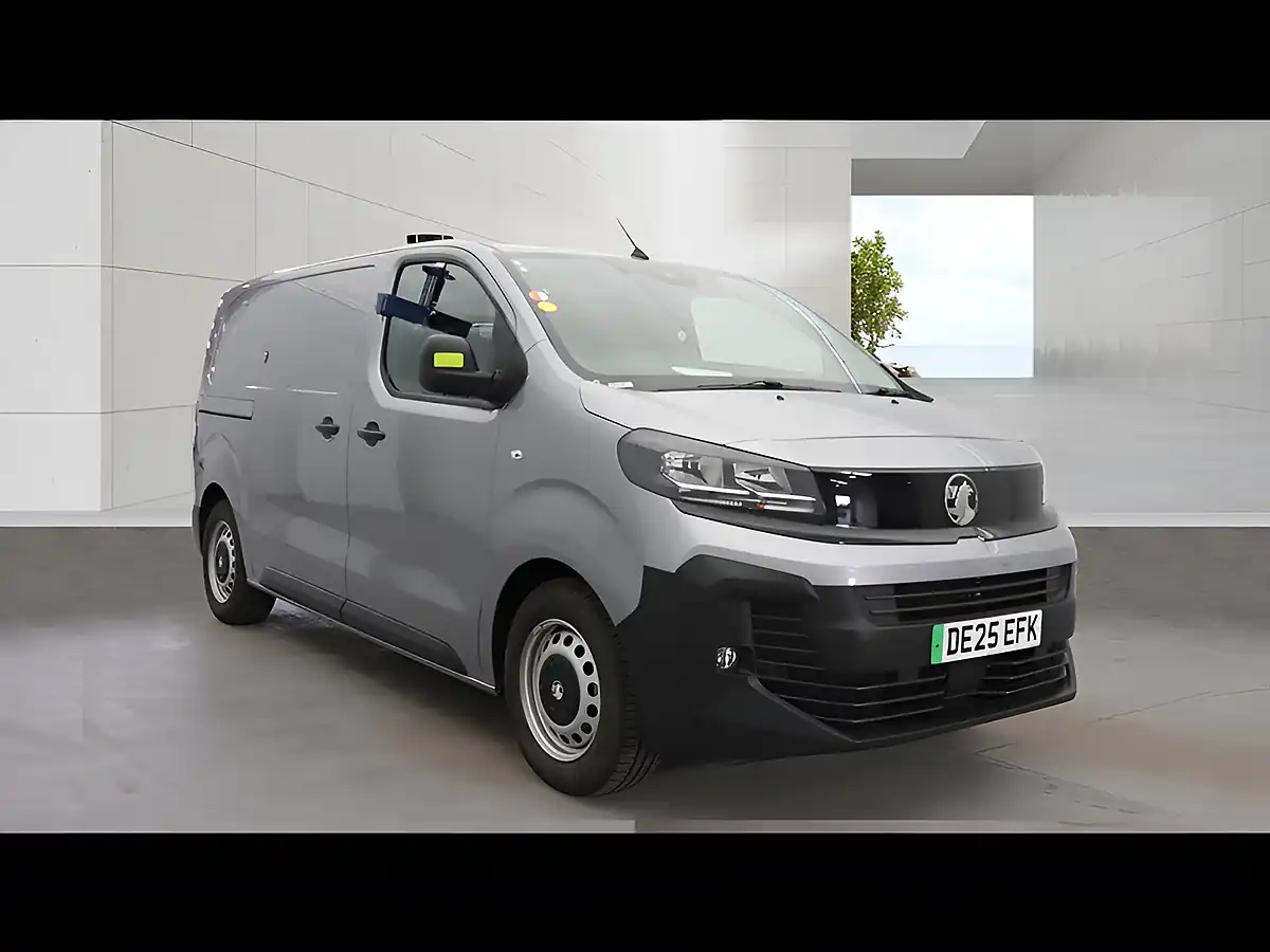 Used 2025 Vauxhall Vivaro Electric Prime Panel Van Grey - Front View