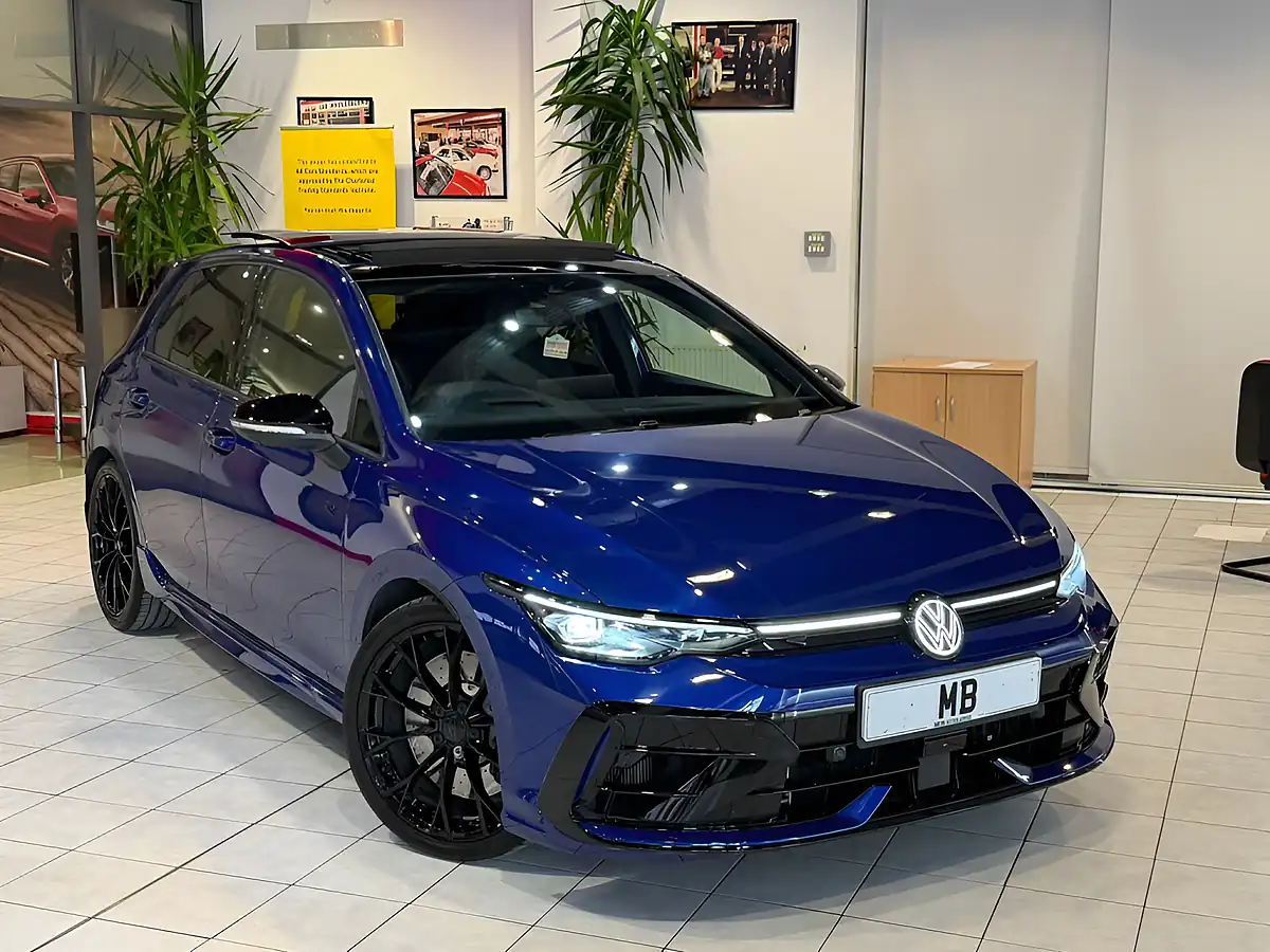 Used 2025 Volkswagen Golf R Black Edition Blue - Front View