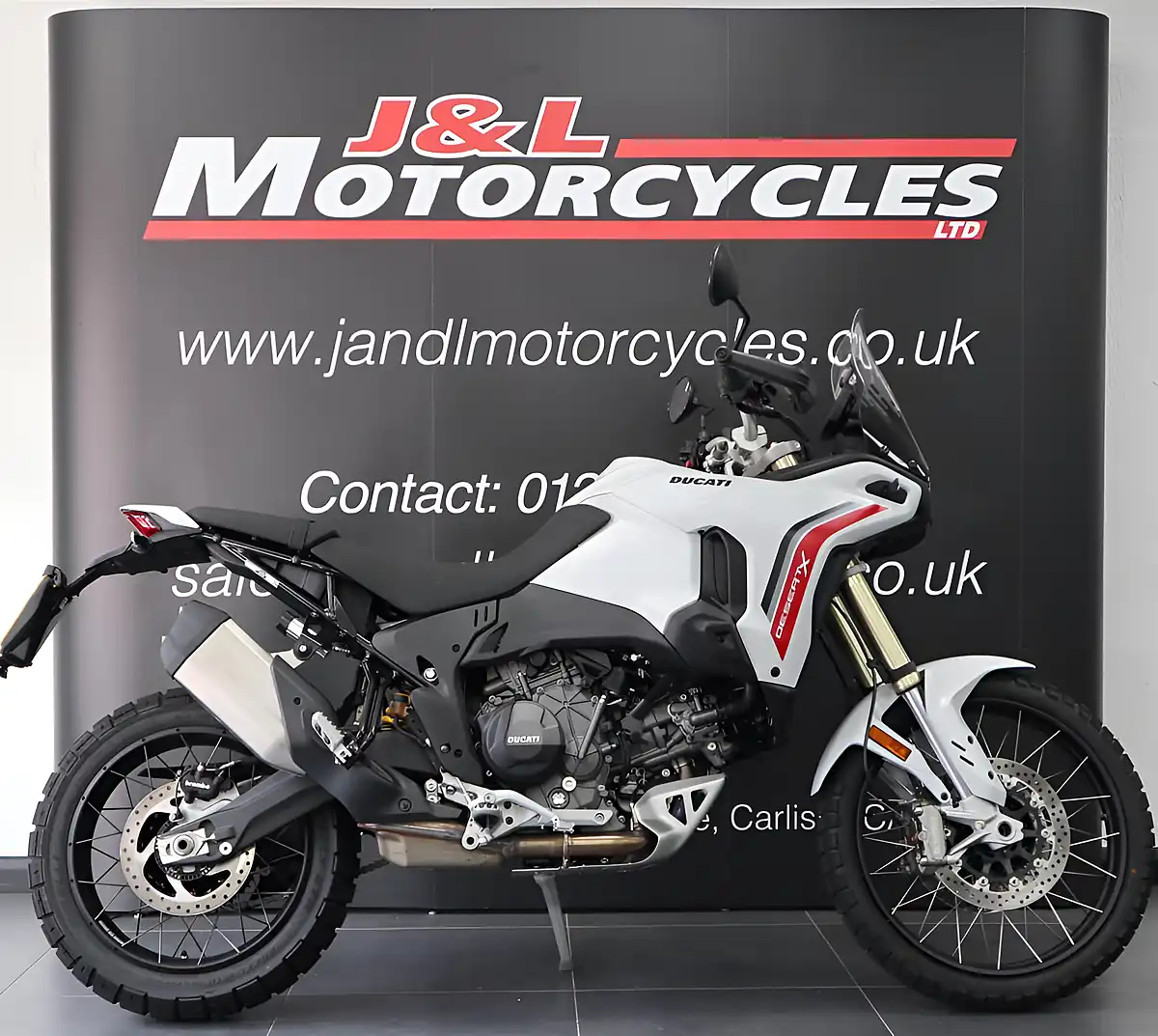 Used 2026 Ducati Desert X White - Front View